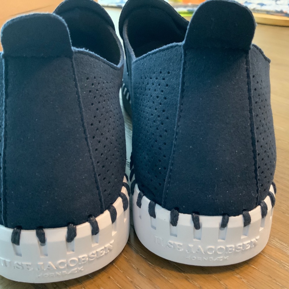 ILSE JACOBSEN Sz  39 Slip On Shoe NEW Dark Indigo Blue Penny Loafer Tulip - Picture 4 of 9